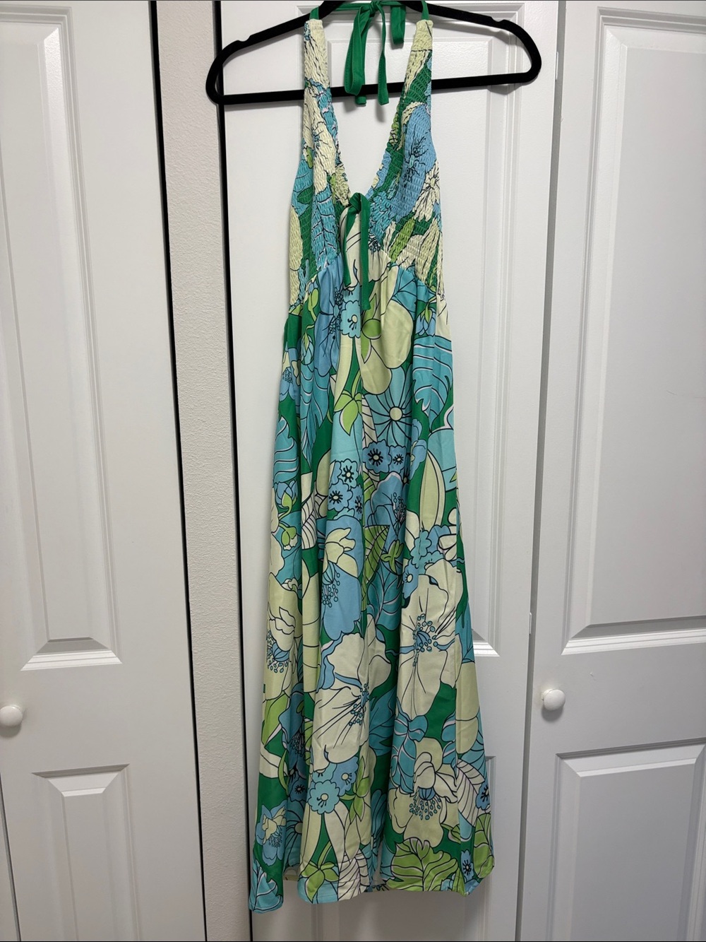 Floral Halter Maxi Dress